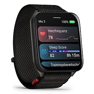 Garmin Venu X1 Smart Watch Black, Slate Titanium Caseback / Black ComfortFit Nylon Band - Image 3