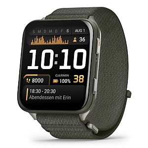 Garmin Venu X1 Smart Watch Moss, Titanium Caseback / Moss ComfortFit Nylon Band