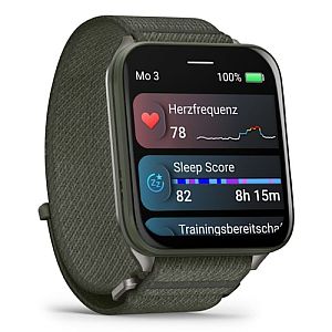 Garmin Venu X1 Smart Watch Moss, Titanium Caseback / Moss ComfortFit Nylon Band - Image 3