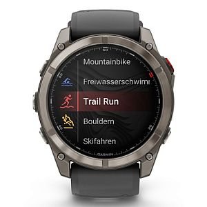 Garmin Fenix 8 Pro Smart Watch 51 mm AMOLED Sapphire, Titanium, Graphite/Black silicone band - Image 4