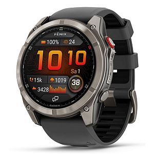 Garmin Fenix 8 Pro Smart Watch 51 mm AMOLED Sapphire, Titanium, Graphite/Black silicone band