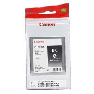 Canon PFI-102BK (0895B001) Ink Cartridge, Black - Image 2