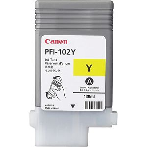 Canon PFI-102Y (0898B001) Ink Cartridge, Yellow