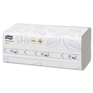 Hand towel sheets Tork Xpress Soft Multifold H2, 2 l.,225 sheets.,22.2x24cm, Z, 12pcs - Image 2