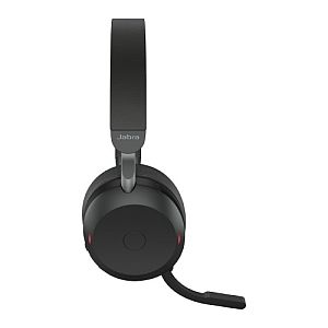 Jabra Evolve2 75 UC Link 380c Wireless Headset, Bluetooth, USB-C, Charging Stand, Black - Image 2