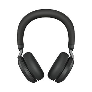 Jabra Evolve2 75 UC Link 380c Wireless Headset, Bluetooth, USB-C, Charging Stand, Black