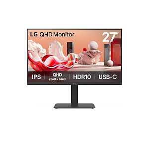 LG 27BA65QB-B.AEU Monitor 27'' IPS, QHD 2560x1440, 5 ms, 350 cd/m2, 100 Hz, Black