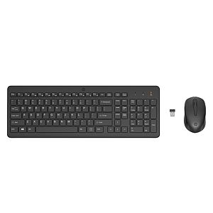 HP 330 Combo Wireless Keyboard + Mouse RF Wireless, US Int, Black