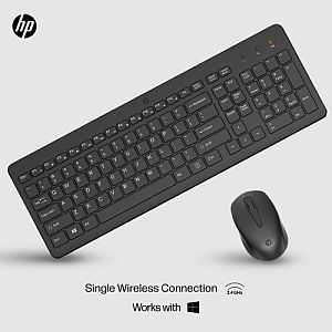 HP 330 Combo Wireless Keyboard + Mouse RF Wireless, US Int, Black - Image 3