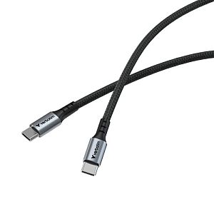 Verbatim 31845 Sync and Charge Cable USB-C to USB-C 60W 480Mbps 120cm, Grey/Black - Image 3