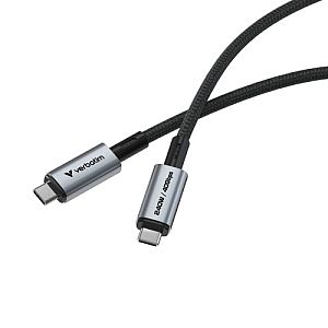 Verbatim 31847 Sync and Charge Cable USB-C to USB-C 240W 40Gbps 120cm, Grey/Black - Image 3