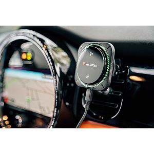 Verbatim 31860 Charge 'n' Drive Qi2 Magnetic Wireless Car Charger RGB, Black - Image 4