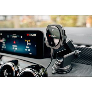 Verbatim 31861 Charge 'n' Drive Qi2 Magnetic Wireless Car Charger, Black - Image 4