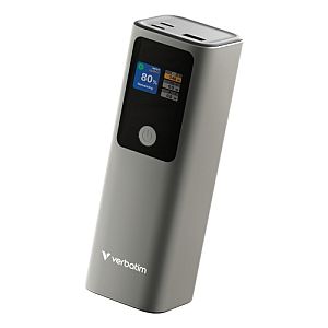 Verbatim 32269 Charge 'n' Go Power Bank 27000mAh 183W, USB-C, USB-A, Grey - Image 3