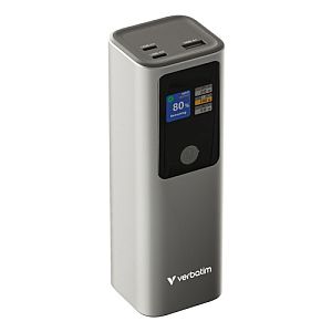 Verbatim 32269 Charge 'n' Go Power Bank 27000mAh 183W, USB-C, USB-A, Grey - Image 2