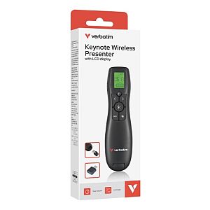 Verbatim 32364 Keynote Wireless Presenter with LCD Display and Red Laser Pointer, Black - Image 4