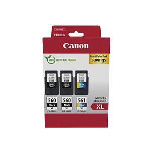 Canon PG-560XL/CL-561XL (3712C009) Ink Cartridge Multipack, BK/CMY