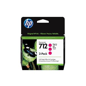 HP 712 3-pack (3ED78A) Ink Cartridge, Magenta - Image 2
