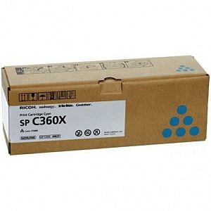 Ricoh SP C360X (408251) Toner Cartridge, Cyan (SPEC) - Image 2