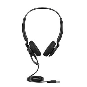 Jabra Engage 40 MS Stereo Inline Link Wired Headset, USB-C/USB-A, Black - Image 2