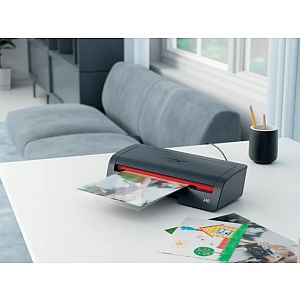 GBC 240 Home Office Laminator A4, 400 mm/min, Black/Red - Image 3