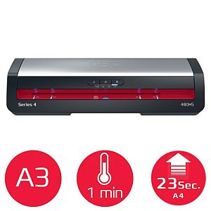 GBC 480HS Office Laminator A3, 800 mm/min, Black/Gray - Image 4