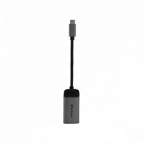 Verbatim 49143 USB-C to HDMI 4K Adapter, USB 3.1 GEN 1, HDMI 4K (60Hz), 10 cm Cable, Grey/Black - Image 4