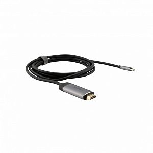 Verbatim 49144 USB-C to HDMI 4K Adapter, USB 3.1 GEN 1, HDMI 4K (60Hz), 1.5m Cable, Grey/Black