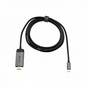 Verbatim 49144 USB-C to HDMI 4K Adapter, USB 3.1 GEN 1, HDMI 4K (60Hz), 1.5m Cable, Grey/Black - Image 4