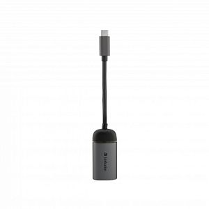 Verbatim 49146 USB-C to Gigabit Ethernet Adapter, USB 3.1 GEN 1, Gigabit Ethernet, Grey/Black - Image 4