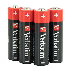 Verbatim 49501 Alkaline Batteries AA LR6 (4 pcs/Pack)