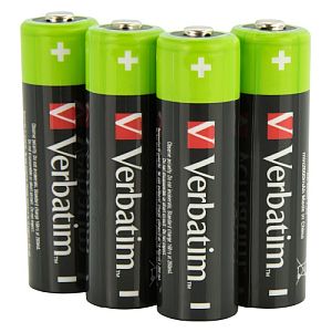 Verbatim 49517 Rechargeable Batteries NiMH AA HR6 2500mAh (4 pcs/Pack) - Image 2