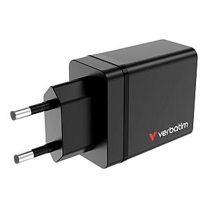 Verbatim 49700 USB Charger 30W 4-Port USB-A, USB-C, EU Plug, Black - Image 4