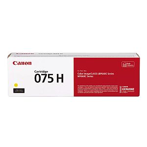 Canon CRG 075H Y (6366C002) Toner Cartridge, Yellow