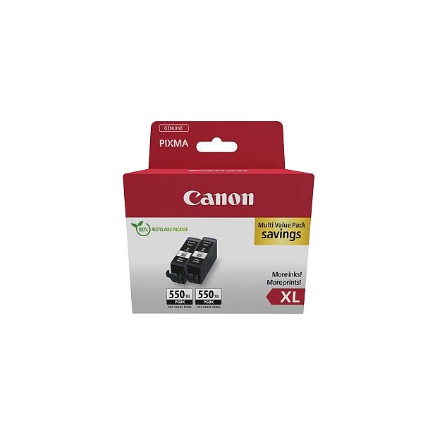 img887615 Canon PGI-550XL PGBK (6431B010) Ink Cartridge Multipack, Black - Image 1