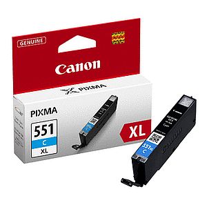 Canon CLI-551XL C (6444B001) Ink Cartridge, Cyan