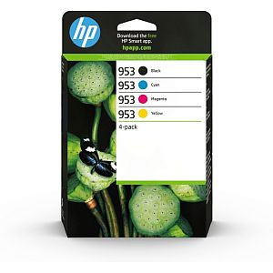 HP 953 CMY 4-pack (6ZC69AE) Ink Cartridge Multipack, C/M/Y