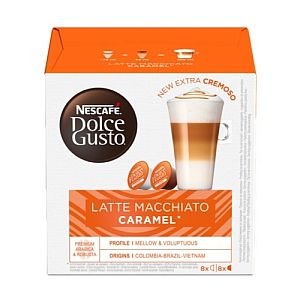 Nescafe Dolce Gusto Caramel Latte Macchiato Coffee, 16 capsules