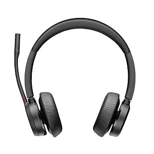 Poly Voyager 4320 UC Stereo Wireless Headset, Bluetooth, USB-A,+BT700 dongle, +Charging Stand, Black - Image 3