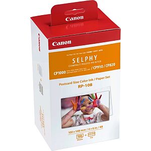 Canon RP-108 Colour (8568B001) Ink Cartridge + 100x148mm Paper Set (108 Sheets) - Image 3