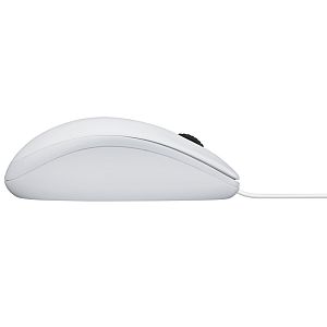 Logitech B100 Wired Mouse, USB Type-A, Optical, 800 DPI, White - Image 3
