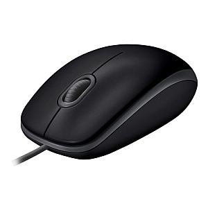 Logitech B110 Silent Wired Mouse, USB-A, 1000 DPI, Black - Image 4