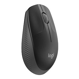 Logitech M190 Full-Size Wireless Mouse, RF Wireless, 1000 DPI, Charcoal - Image 2