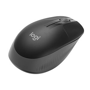 Logitech M190 Full-Size Wireless Mouse, RF Wireless, 1000 DPI, Charcoal - Image 4