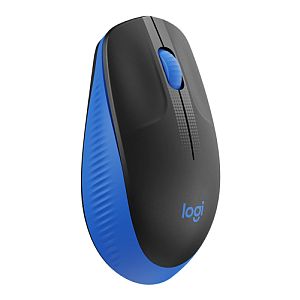 Logitech M190 Full-Size Wireless Mouse, RF Wireless, 1000 DPI, Blue - Image 2