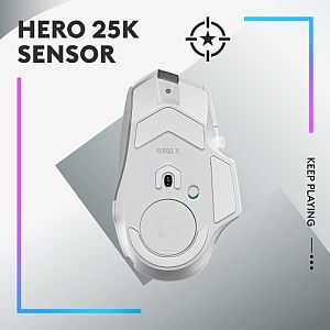Беспроводная игровая мышь Logitech G502 X Plus LIGHTSPEED, беспроводная радиочастотная мышь, 25600 точек на дюйм, белая - Image 4