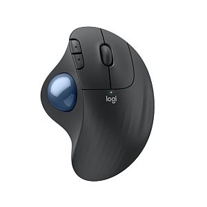 Logitech ERGO M575 Wireless Trackball for Business Wireless Mouse RF Wireless+BT, 2000 DPI, Graphite