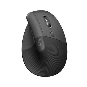 Logitech Lift Vertical for Business Wireless Mouse RF Wireless + Bluetooth, 4000 DPI, Graphite - Image 3