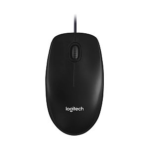 Logitech M100 Wired Mouse USB-A 1000 DPI, Black