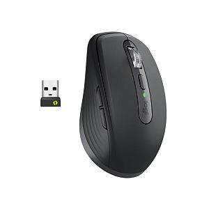 Logitech MX Anywhere 3S for Business Wireless Mouse, RF Wireless + Bluetooth, 8000 DPI, Graphite - Image 2